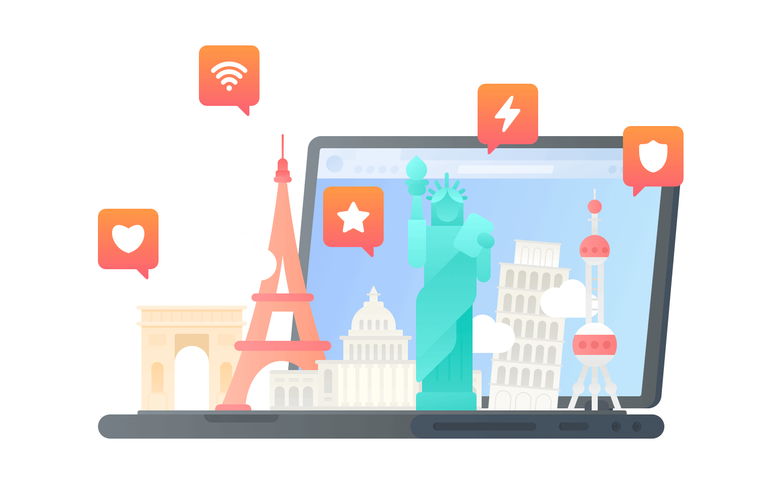 在留尼汪连接到中国的软件 - 翻回VPN